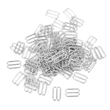 SPMART 8-гранная витая белье регулируемый швейная бюстгальтер кольца для пряжки 14 мм 100 шт покрытые серебром