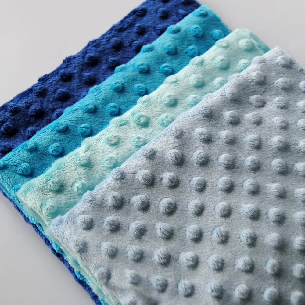 Free Shipping hot selling minky fabric For DIY sewing fabric white