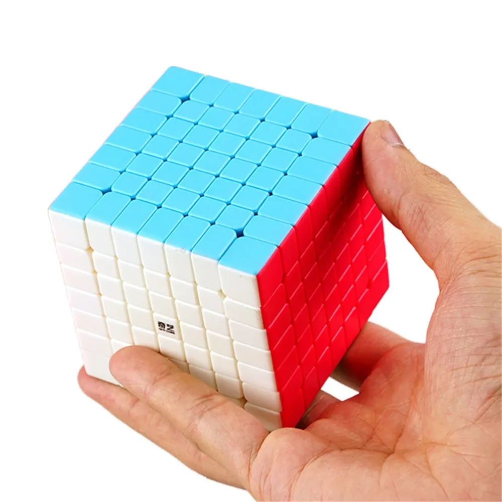 Головоломка 7х7 magic cube. Qiyi qixing s 7x7. Семь кубиков. Цветные кубики в ряд. Кубик 7x7 gan.