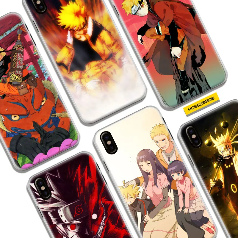 

Naruto Uzumaki Coque For Apple iPhone X 8Plus 8 7Plus 7 6sPlus 6s 6Plus 6 5 5S SE Phone Case Cover Shell