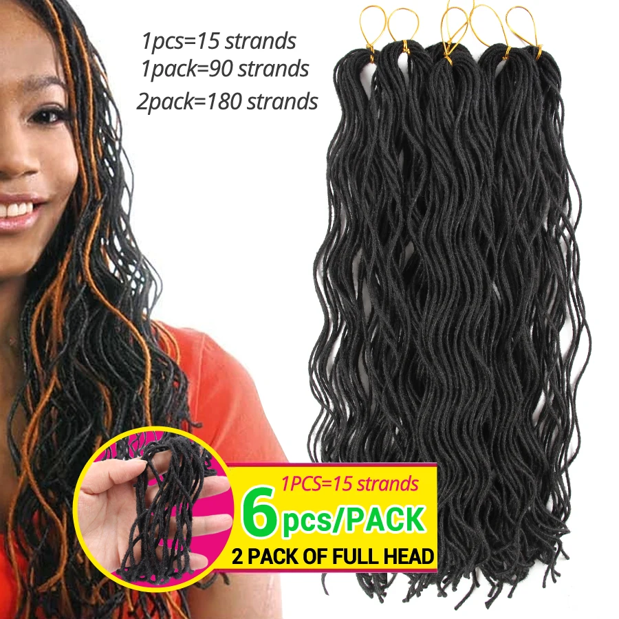 Alileader мини Faux Locs Curly вязание крючком волосы 20 "Синтетические Сенегальские твист