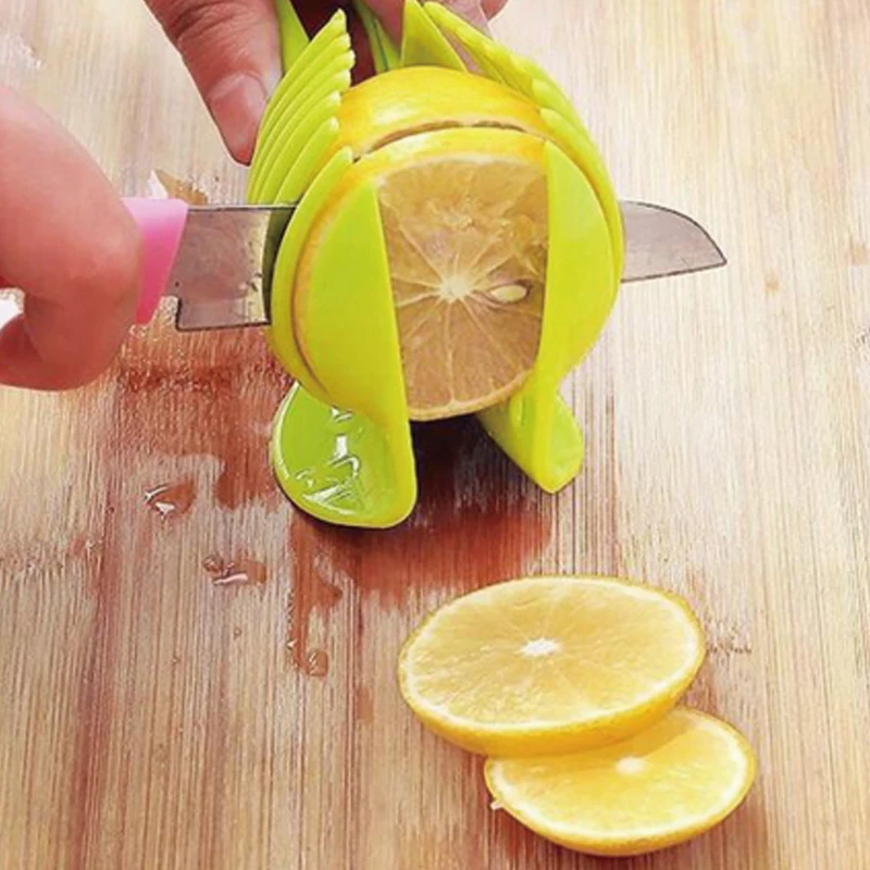 

kitchen Tomato Slicer Plastic Fruits Cutter Tool Perfect Slicer Tomato Potato Onion Shreadders Slicer Lemon Cutting Holder