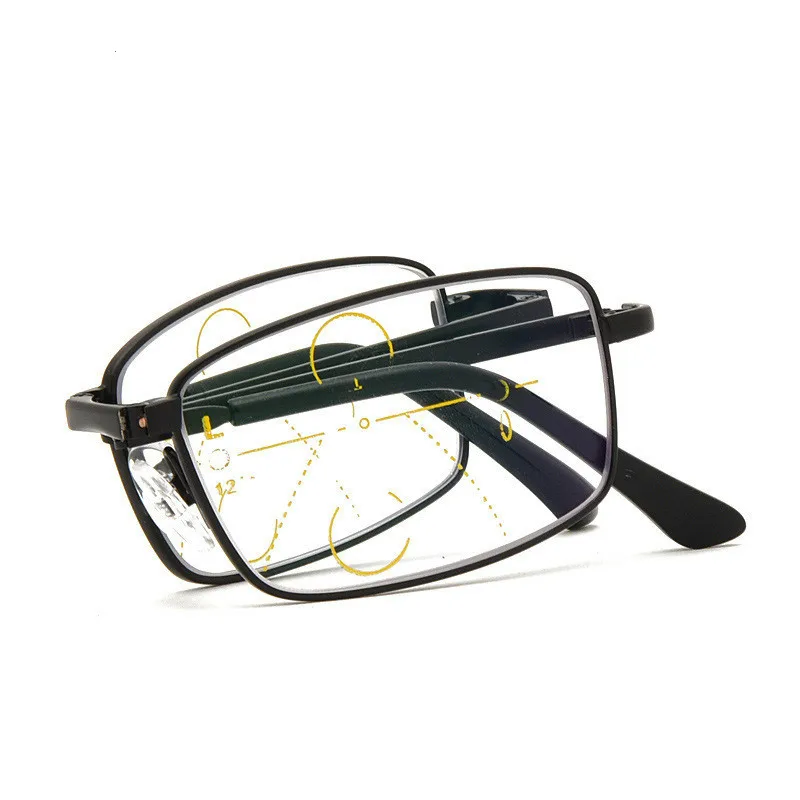 Модный интеллект мультифокали прогрессивный пьегзол Occhiali Da Lettura Bifocale Vedere Vicino Lontano ультра легкий