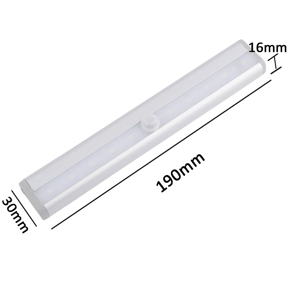 GO OCEAN LED Under Cabinet Wardrobe Light IR Infrared Sensor 4AAA Batteries Night Light Wireless Cabinet Lamp Closet lights (24)