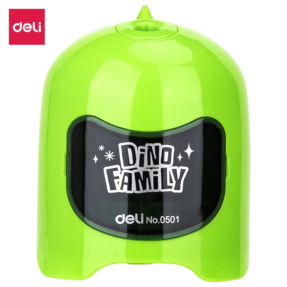 

Deli 1 hole Electric Sharpener replaceable Blade 2AA 3C ABS PS Steel Electrical Pencil Sharpener E0501