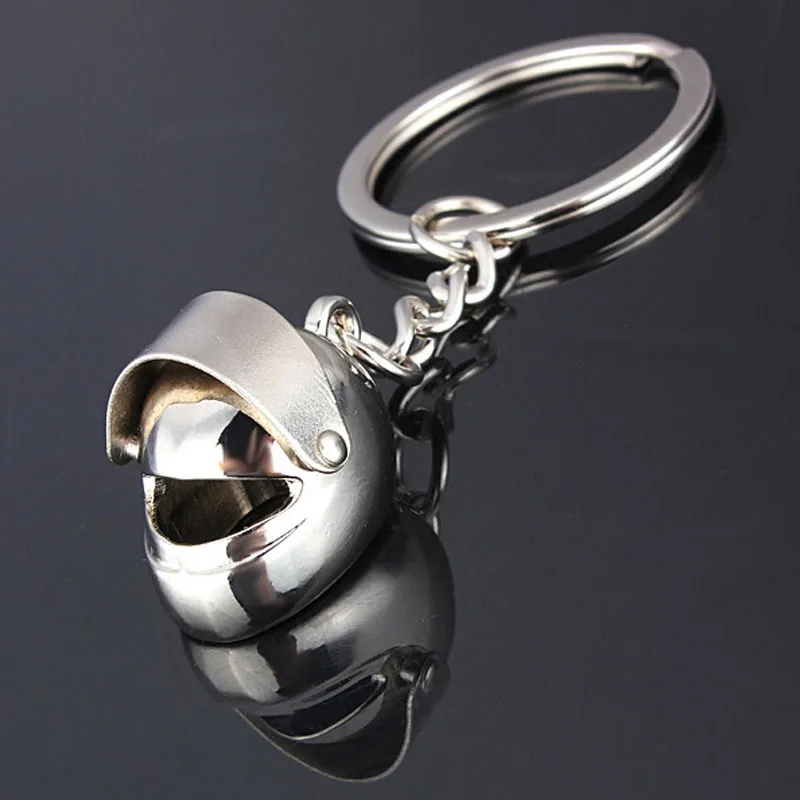 Fashion Creative 3D Car Motorcycle Bicycle Helmet Key Chain Ring