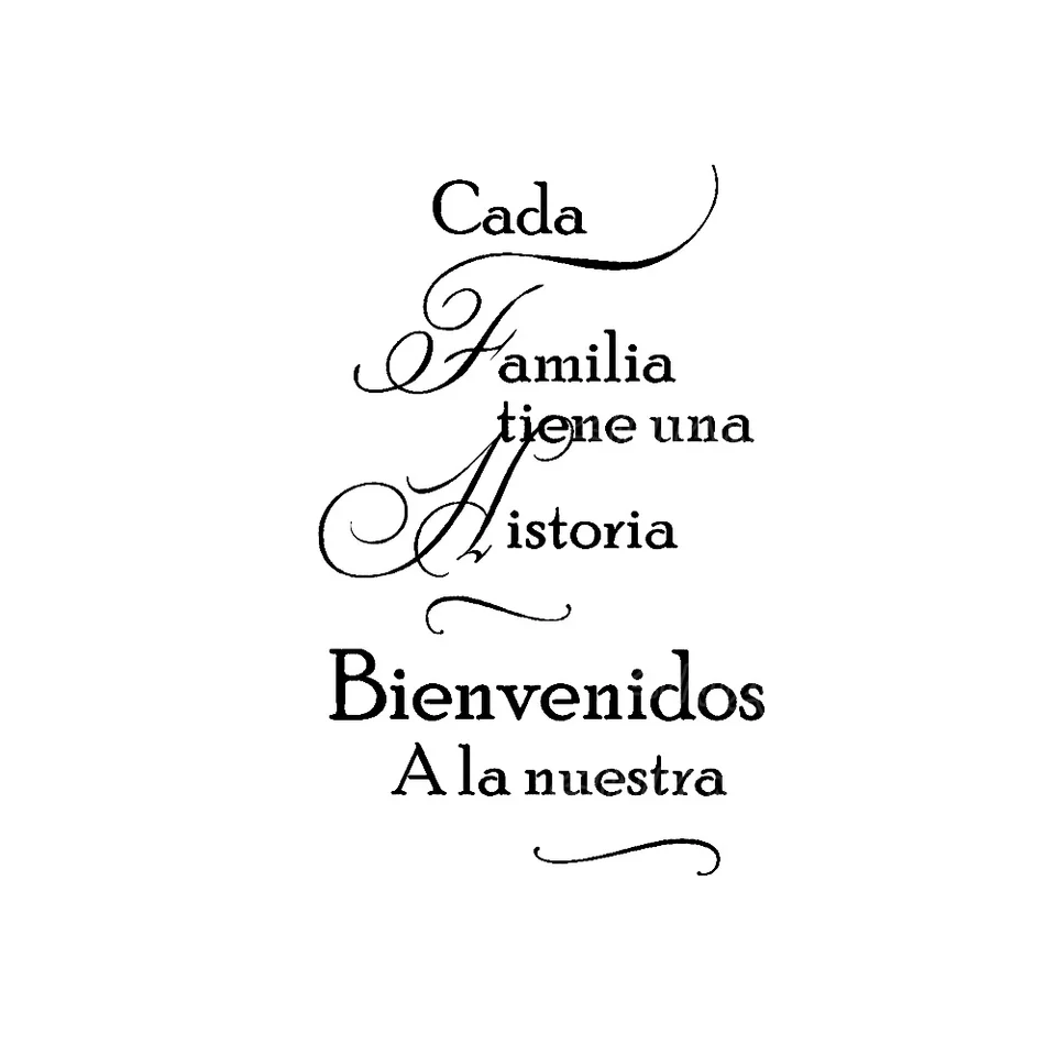 Pegatinas Para Pared Con Frases En Espanol Para El Hogar Familia