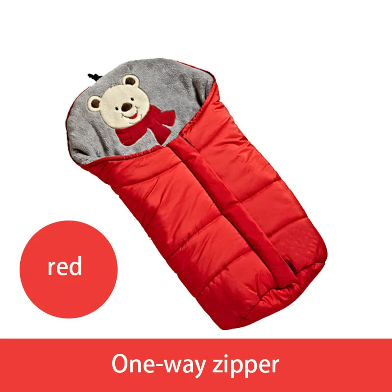 AAG детский спальный мешок зима для коляски кровать новорожденный спальный мешок халат осень зима теплые мягкие младенческие конверты спальный мешок 40 - Цвет: MAAG051-red