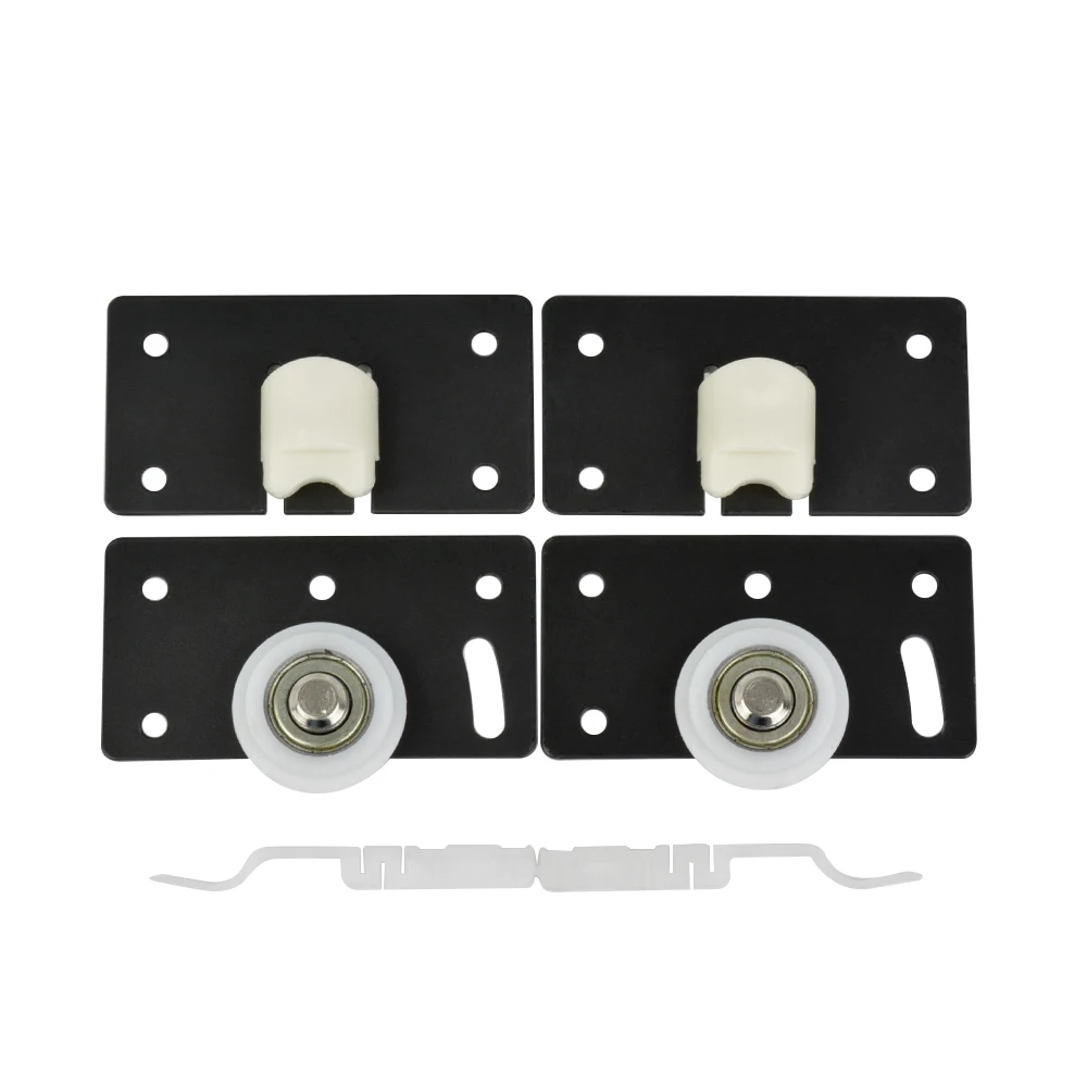 2pair Sliding Wardrobe Door Rollers Cabinet Copper Caster Wheel