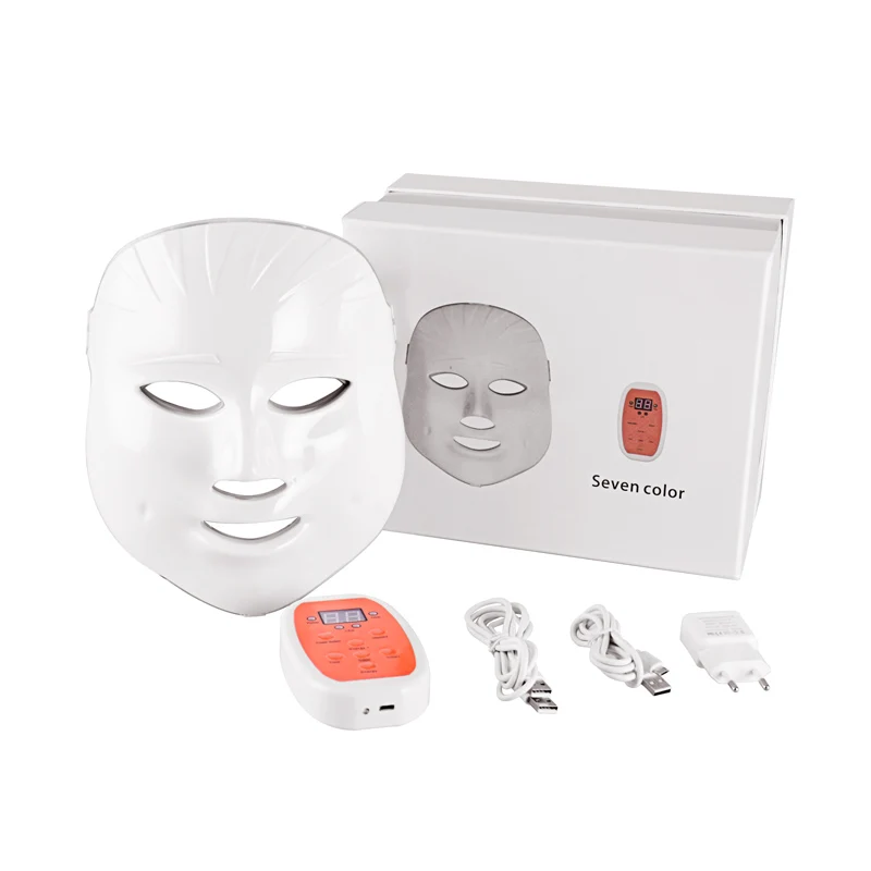 

Rechargeable 3/7 Color LED Facial Mask Photon Rejuvenation Therapy Anti-aging Anti Wrinkle Acne Face Lifting Skin Care Tighten