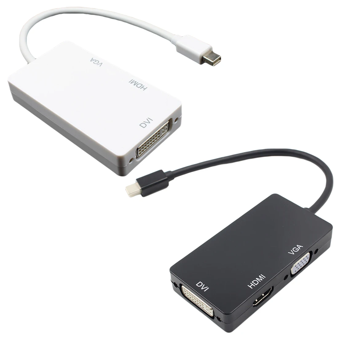 

centechia Adapter 3 In 1Mini Display Port MINI DP Male To HDMI DVI VGA Female Converter Cable For Apple MacBook Air Pro MDP