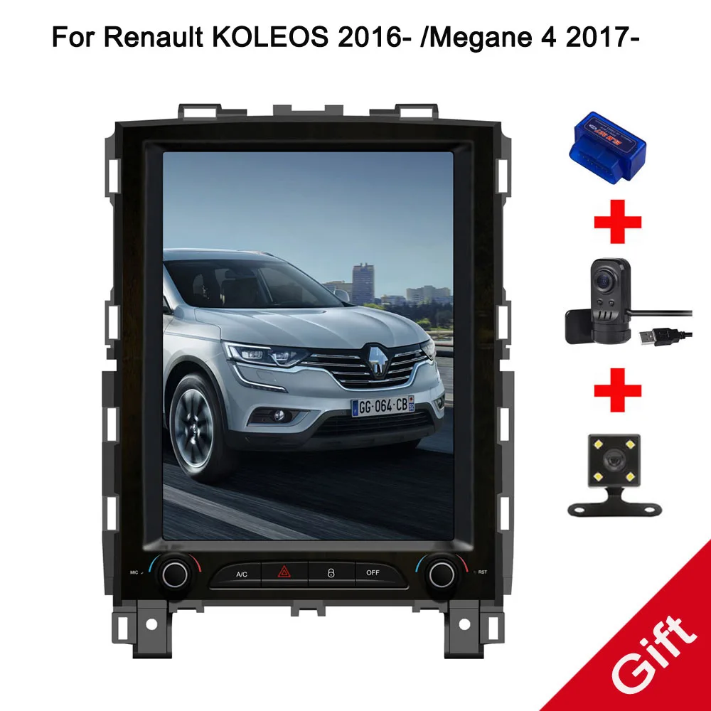 

10.4" Tesla Type Android 7.1/6.0 Fit Renault KOLEOS 2016 2017 2018 /Megane 4 2017 2018 Car DVD Player Navigation GPS Radio