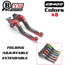 Free shipping Motorcycle Adjustable Long Brake Clutch Levers For Honda CB400SF CB919 CB600 CBR 600 F2 F3 F4 F4i CB400 CB 400 919