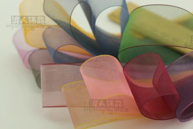 High Quality 25mm Solid Color snow yarn Ribbon Satin Ribbon DIY Manual Riband Bowknot Hair accessories snow yarn belt 10MLot_8