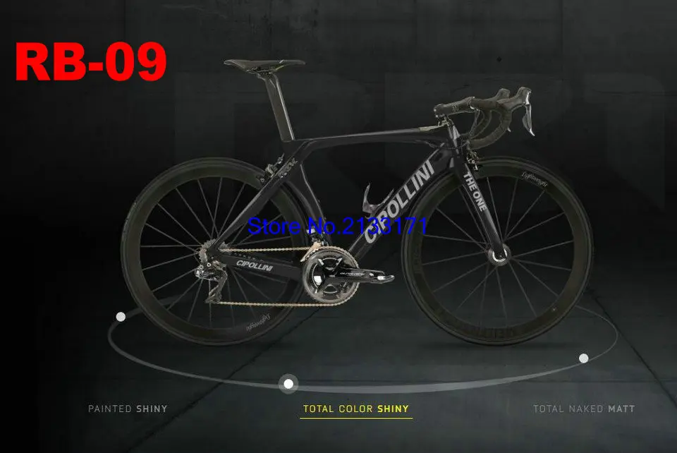 Карбоновая рама Cipollini RB1K THE ONE Shiny RB1000 T1100 карбоновая велосипедная Рама в комплекте