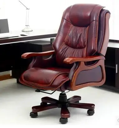 Может положить стул из твердой древесины taipans кожаный офисный стул|leather office