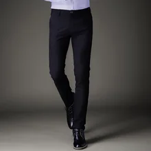 Осенний полосатый клетчатый костюм брюки мужские деловые Свадебные Мужские костюмы брюки