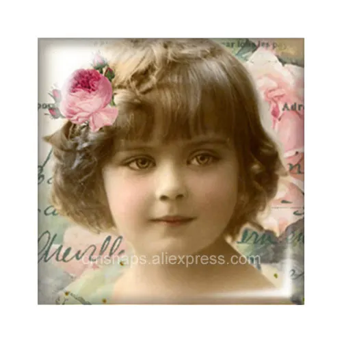Beauty Vintage angel Baby для квадратного стеклянного кабошона 10 шт. 12 мм/20 мм/25 мм/30 мм