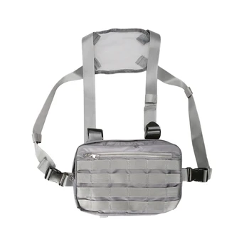 

Chest Rig Bags Adjustable Pocket Hip Hop Streetwear Functional Breast Bag Cross Shoulder Bag