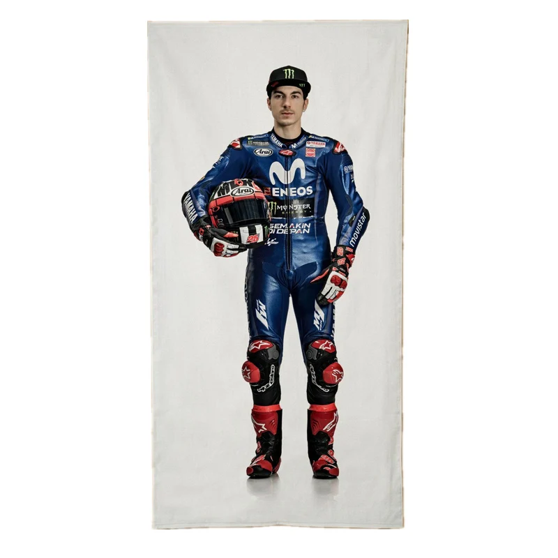 

New Maverick Vinale Face Hand Bath Towel Custom Maverick Vinale 25 Motorbike Rider Sport Swimming Towels Men Gym Birthday Gifts