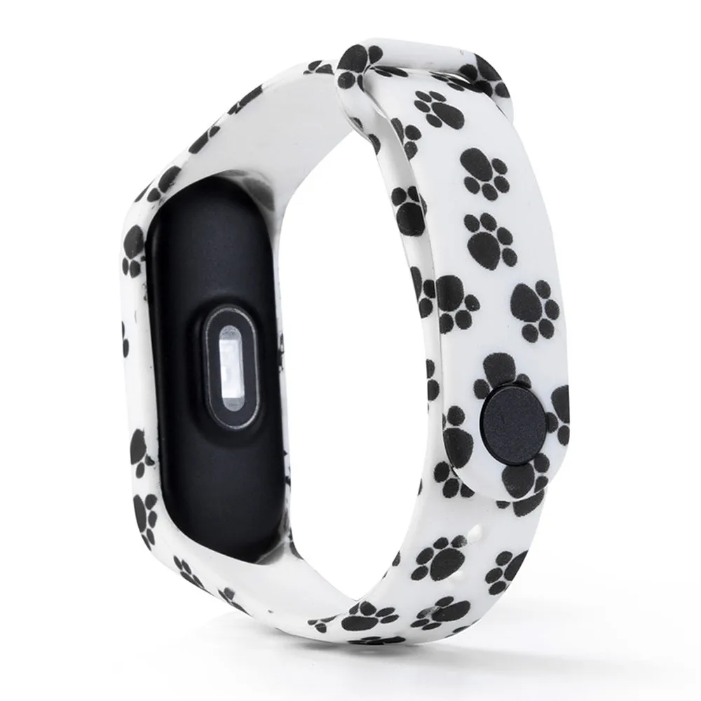 

2019 Fashion Soft TPU Smart Watch Strap Replacement Pattern Wrist Bracelet Bands for XiaoMi Mi Band 3