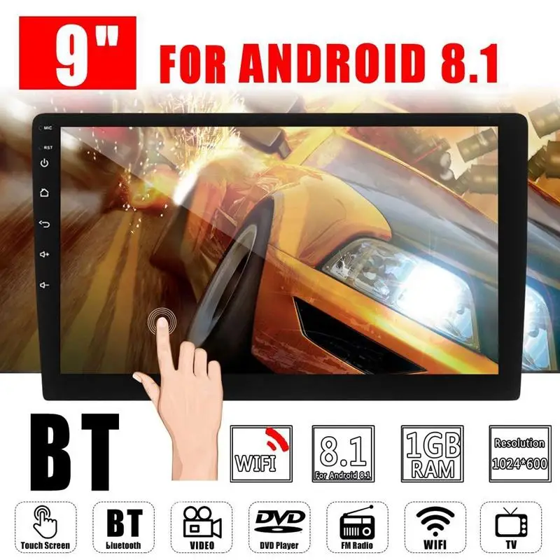 

2 Din 9 Inch Android 8.1 Universal Car Radio Double Din Stereo Gps Navigation In Dash Video Wifi Usb Bluetooth Car Radio Multi