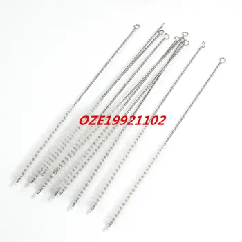 

Stainless Steel Twist Handle Nylon Test Tube Cleaning Brush White