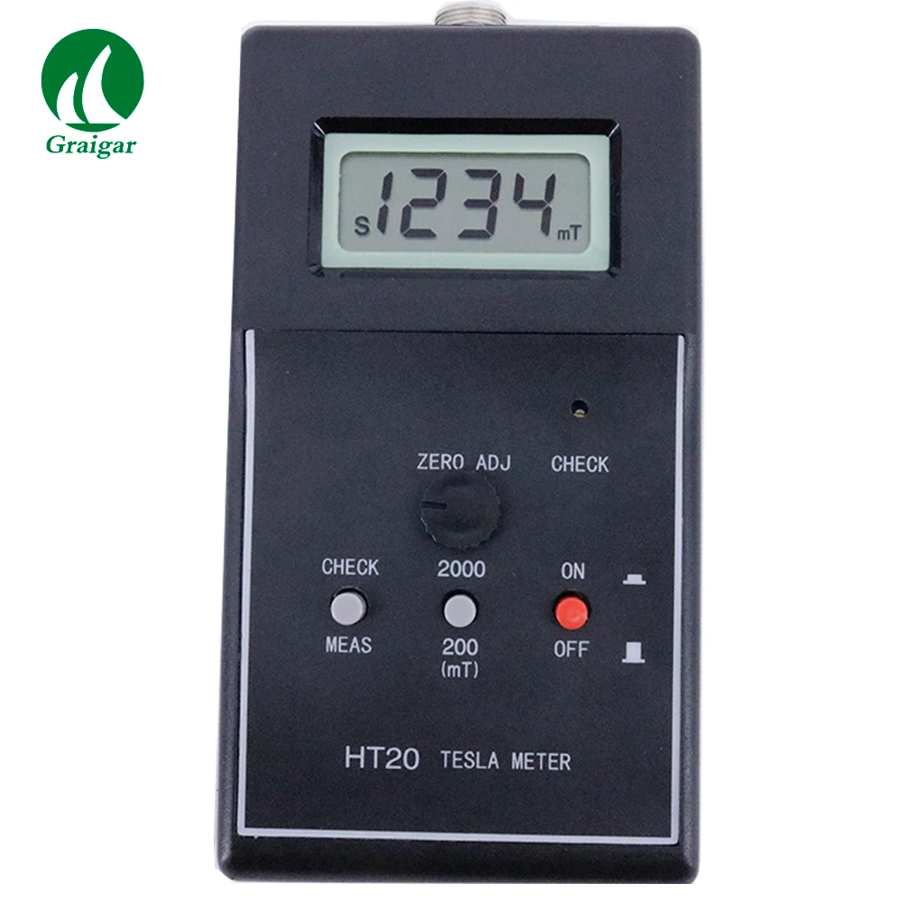 HT20 Digital Gauss Meter Tesla Meter Tester HT 20 Measuring Range 0