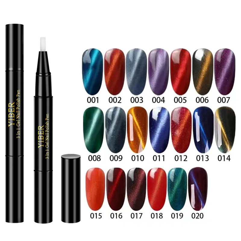 

1 Pcs One Step Gel Varnish Pen Cat Eye Nail Gel Polish Special Design Nail Art Pencil HS11