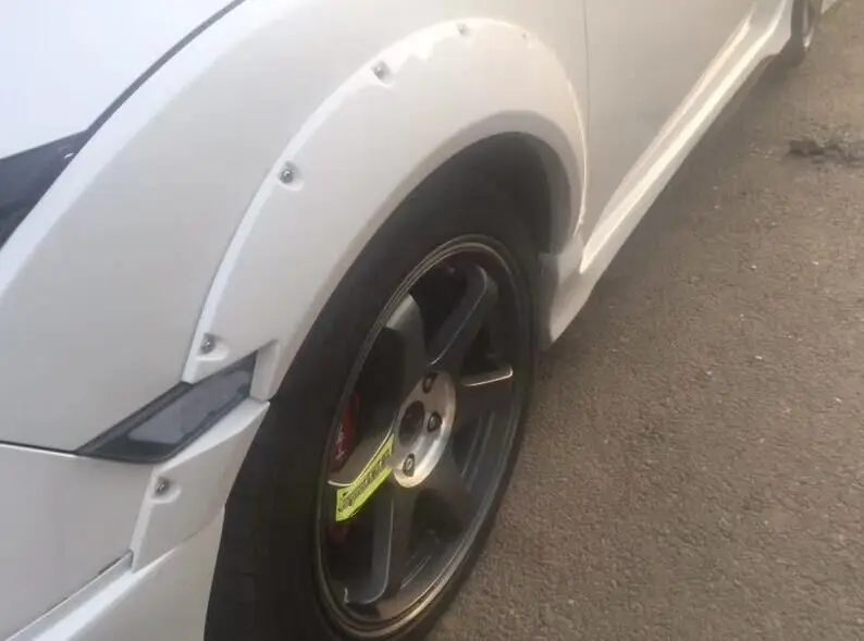 Автомобильное крыло Колеса Шины края брови углерода наклейки для Honda Civic праймер(без цвета