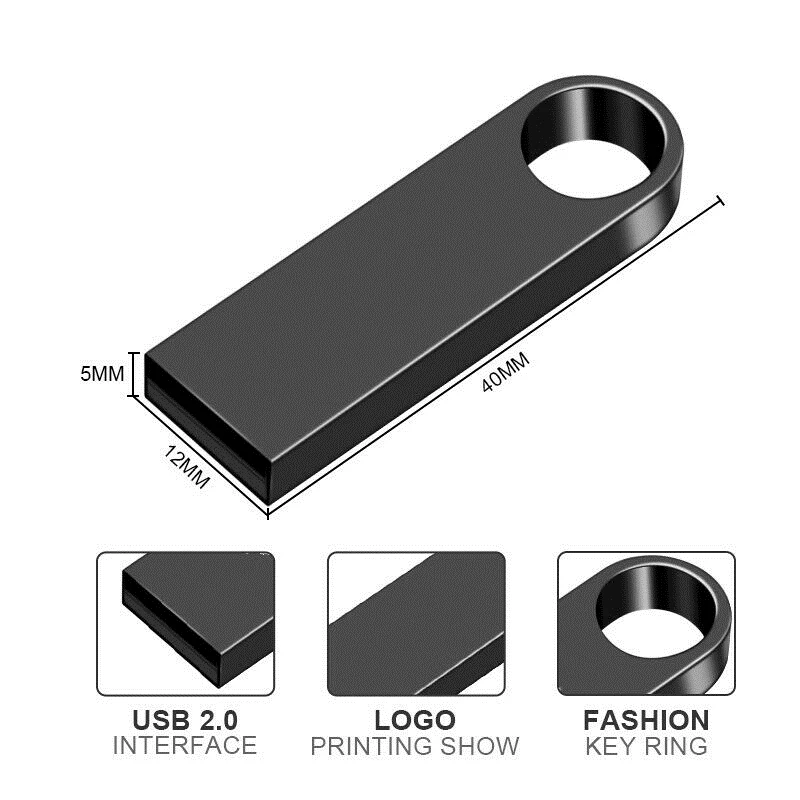 USB Флешка 32 Гб 16 128 64 ГБ 8 высокоскоростная металлическая 2 0 клавишная палка Cle|USB