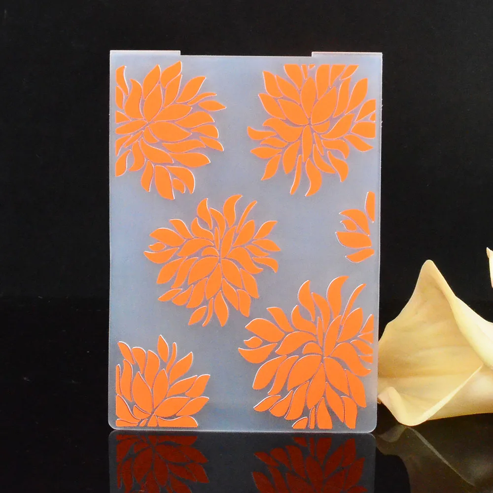 Buy Flower Plastic Embossing Folder for Scrapbooking