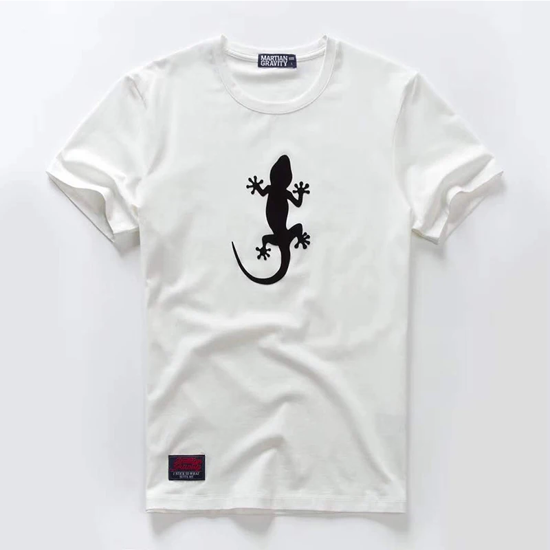 

Vomint 2019 Summer Mens Combed Cotton T-shirts Short Sleeve Solid Color Graphic Stereoscopic Printing T-shirt BP2913