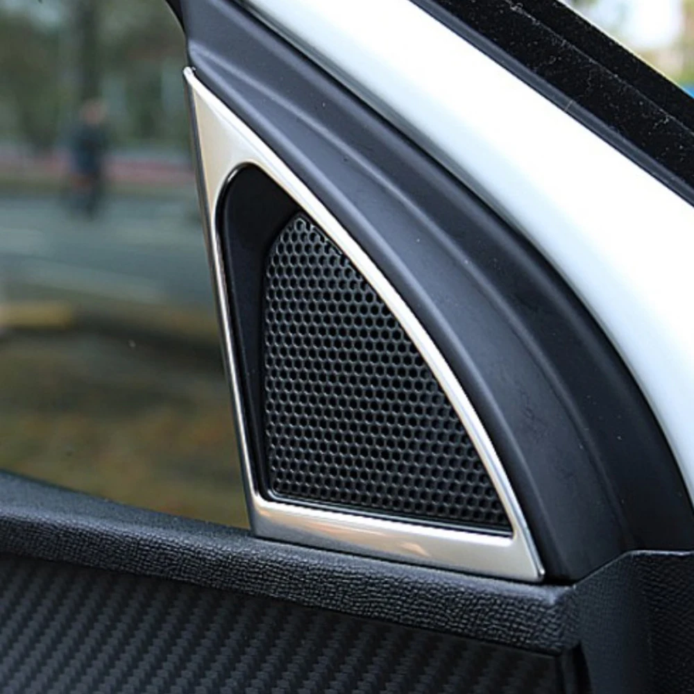 

Car Styling 2pcs/Set For Peugeot 3008 5008 2017 A-pillar Speaker Loudspeaker Horn Decoration Cover Trim Sticker Car Accessories