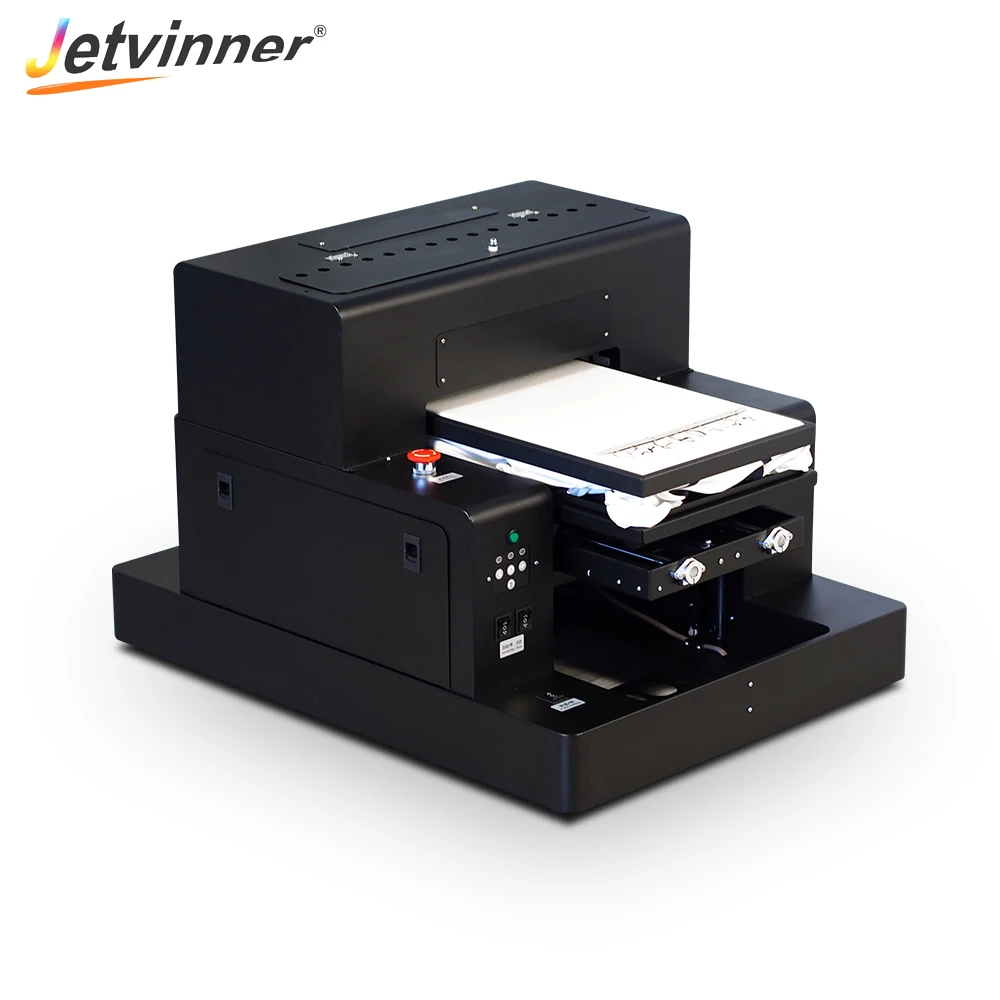 Jetvinner автоматический A3 Размер DTG принтер для футболки, джинсы, куртки, ткани текстиль планшетный печатная машина с RIP 9,0 программного обеспечения