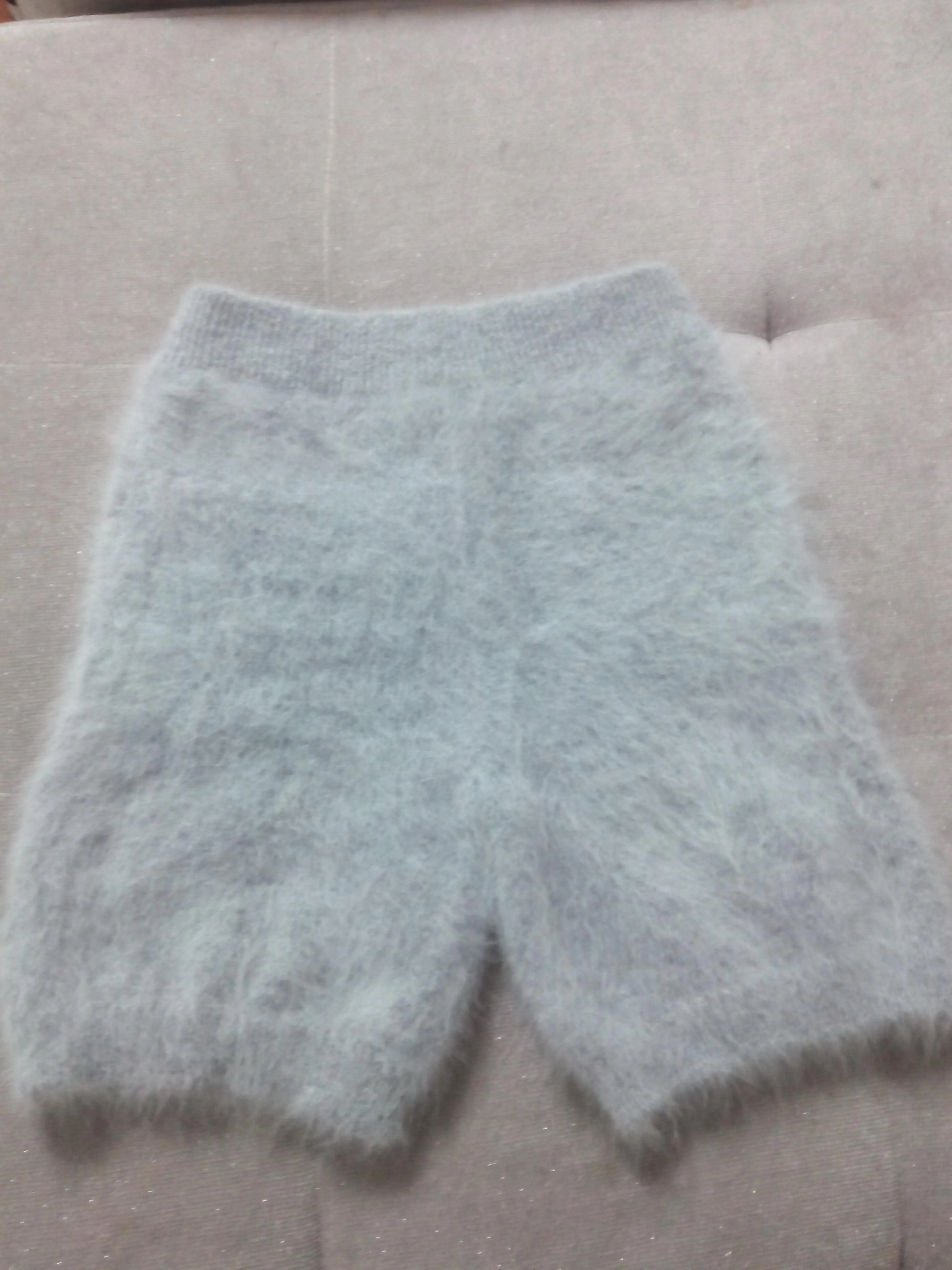 Модные зимние норковые кашемировые трикотажные брюки короткие штаны JN296