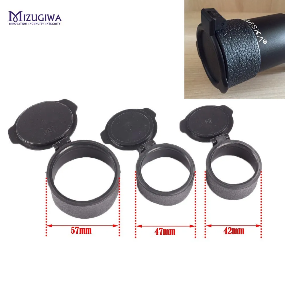 

MIZUGIWA Rifle Scope Hunting Gun Caliber Mount Quick Flip Spring Up Open Lens Cover Cap Eye Protect Objective Cap Pistol Airsoft