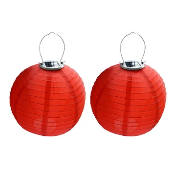 

2PCS 30cm Solar Powered 5050 SMD LED Light Bulbs Waterproof Chinese Lantern for Wedding Party Garden 66CY