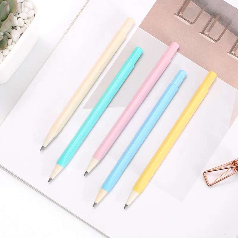 

Cute 0.5mm/0.7mm Candy Color Mechanical Pencil Kawaii Plastic Automatic Pencil For Writing Korean Stationery School Supplies