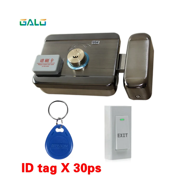 Семейный полный комплект безопасности электронный 125 кГц RFID дверной замок Система контроля доступа с дверной Звонок Переключатель выхода клавиатура - Цвет: D kit a