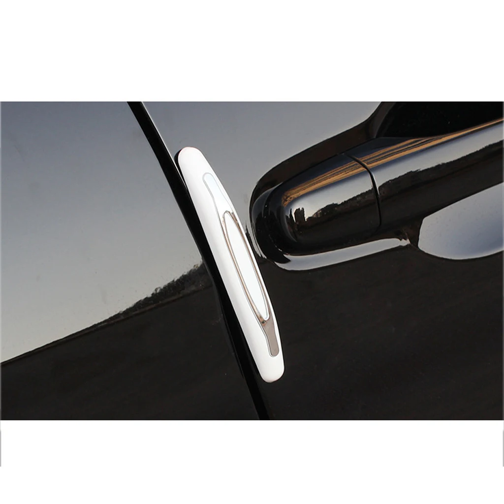 4 Pieces Universal Car Door Edge Bumper Protector Guard Sticker Self Adhesive Scratch Resistant 