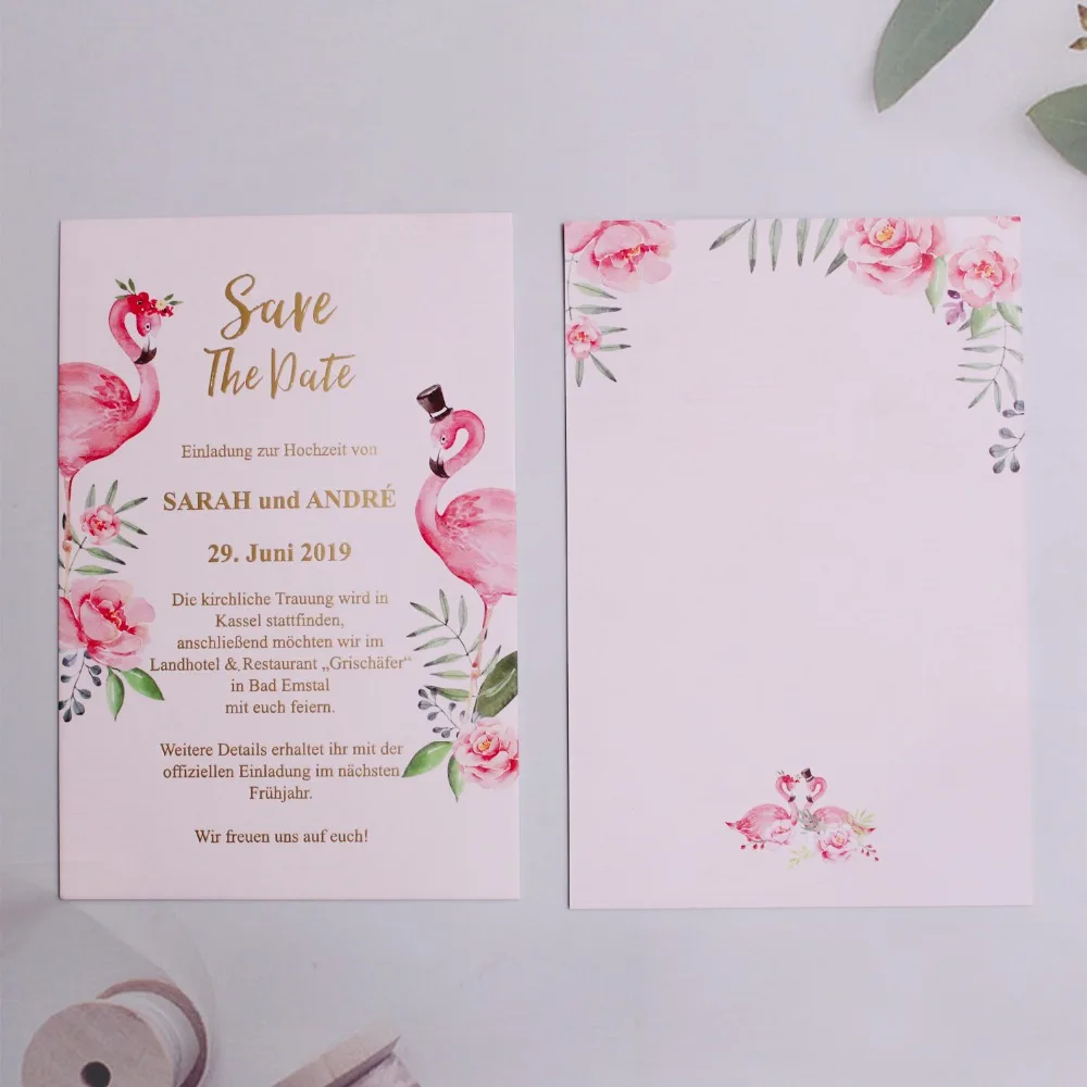 Pink Swan Invitations