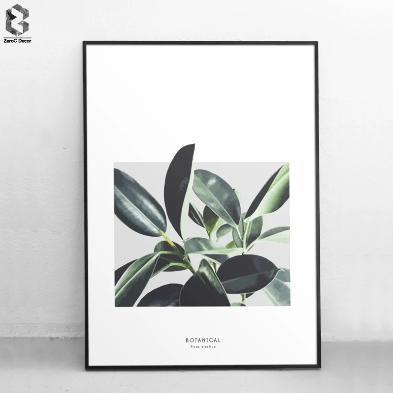 

Watercolor Botanical Posters and Prints Nordic Leaves Wall Art Canvas Painting Wall Pictures For Living Room Home Decoration