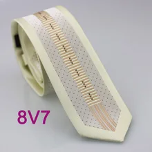 YIBEI coahella галстуки для мужчин бежевый галстук для шеи тонкий с коричневыми маленькие точки Галстуки В Полоску Новинка узкий галстук 6 см Moda Corbatas Hombre