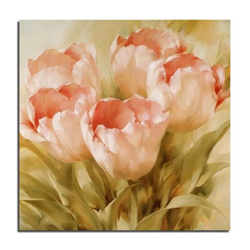 5D Diy Diamond Painting Tulips Needlework DIY Cross Stitch Sets Kits Cross-Stitching 3D Full Square Embroidery | Дом и сад