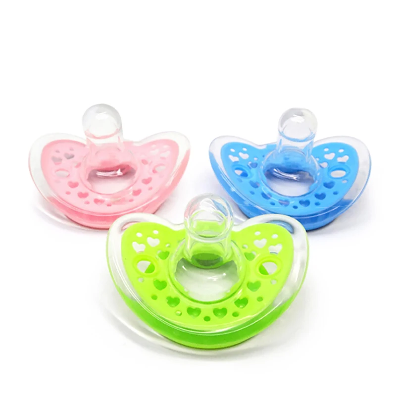 3PC Infant Baby Pacifier Nipples Holder Clip Sillicone Pacifiers