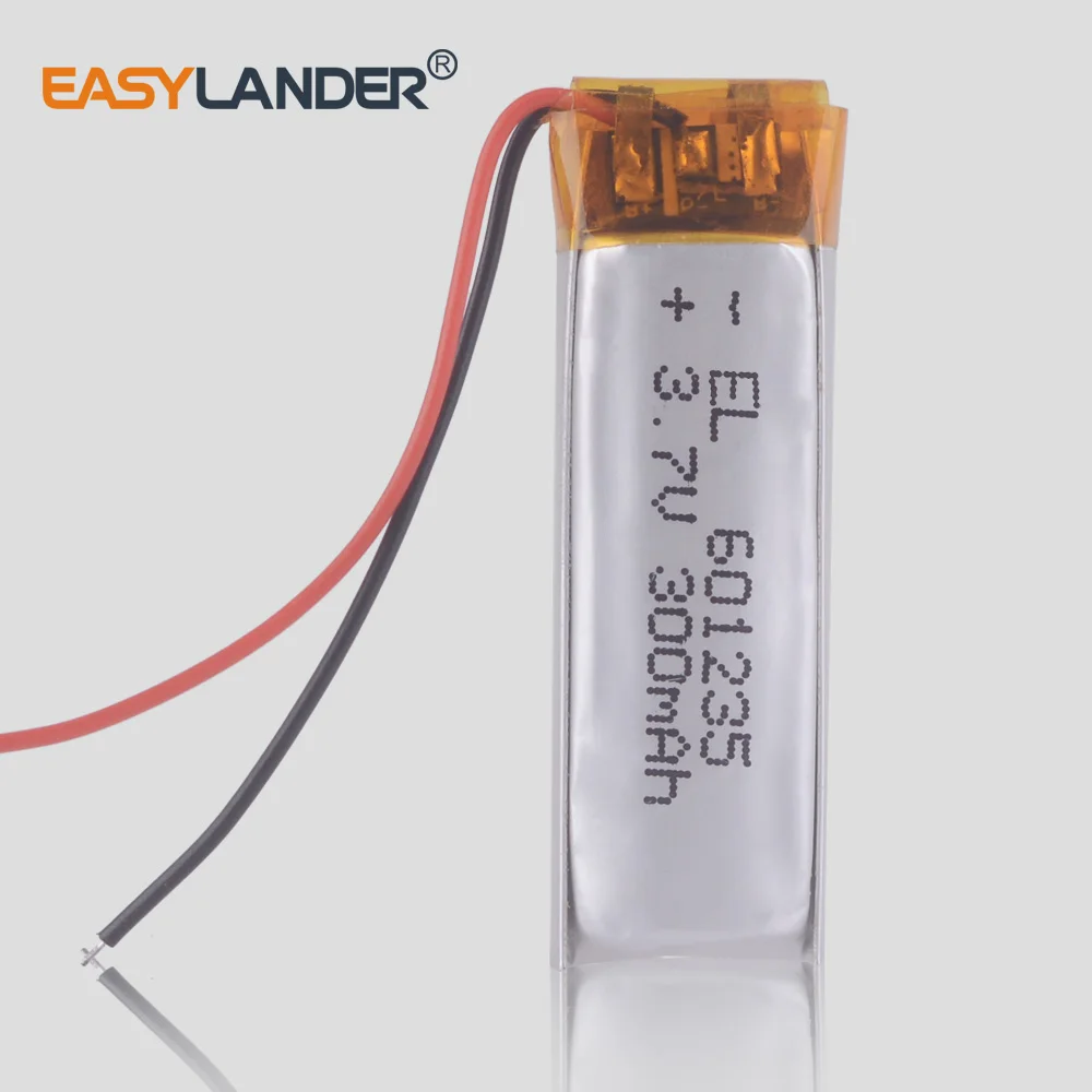 

bluetooth headset battery 300mah smart watch wrist watch rechargeable lithium battery 601235