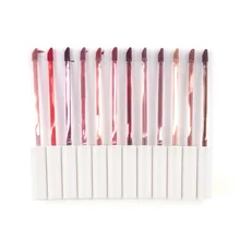 12 цветов водостойкая помада Красота Макияж матовая губная помада карандаш длительная гладкая жидкая помада блеск макияж инструмент