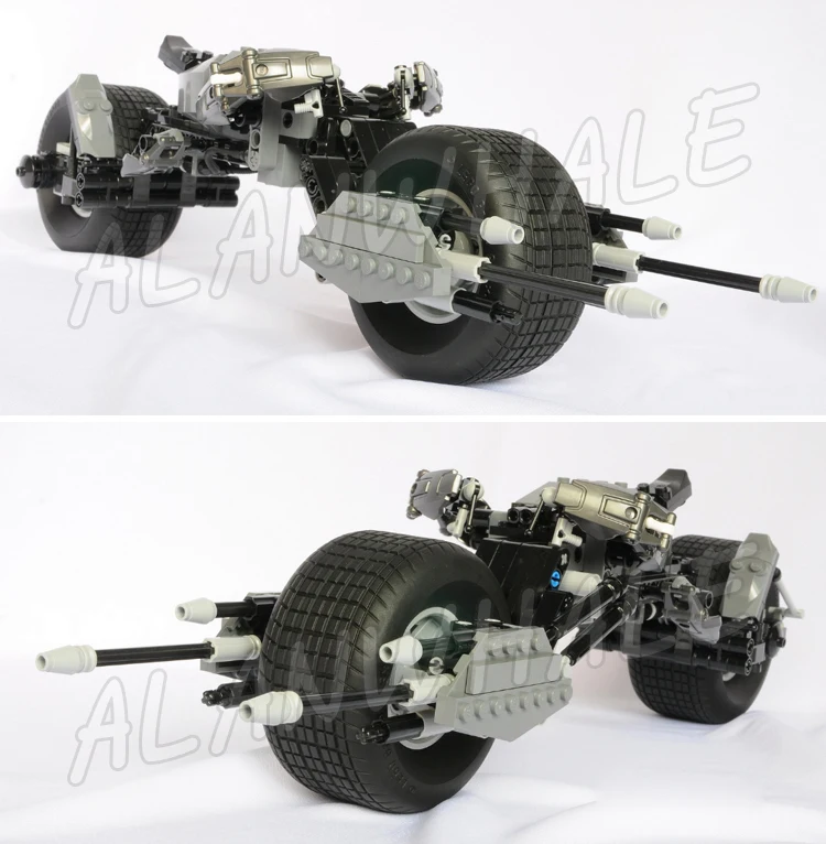 358pcs Super Heroes Batman Catwoman Catcycle Chase Bat-Pod Ultra Rare 07061 Model Building Blocks G