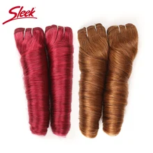 Гладкие красочные волосы для наращивания, натуральные волнистые бразильские волнистые пряди, прямые бразильские волосы с эффектом омбре, красный мед, блонд, человеческие волосы Remy